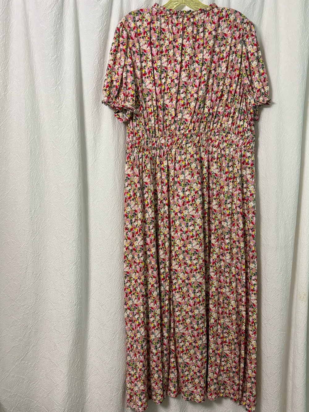 EUC Boden Pink Floral Maxi Dress with Keyhole Neck And Pockets Size 16/18R - Picture 2 of 14